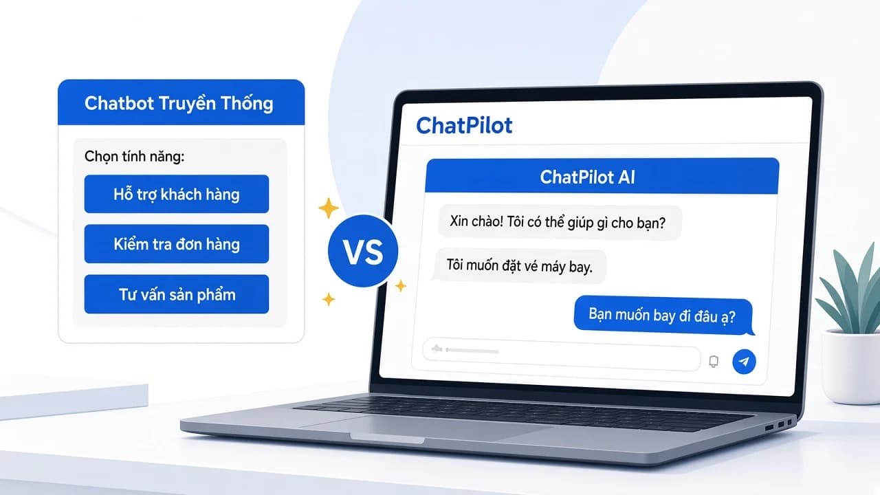 Chatbot AI khác gì chatbot kịch bản? Nên chọn loại nào? (2026)